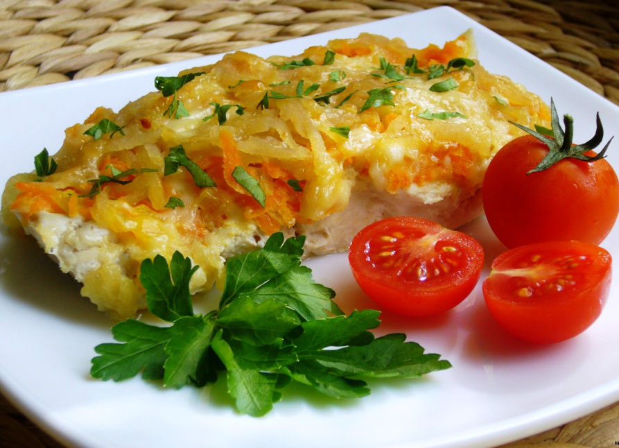 Минтай в духовке